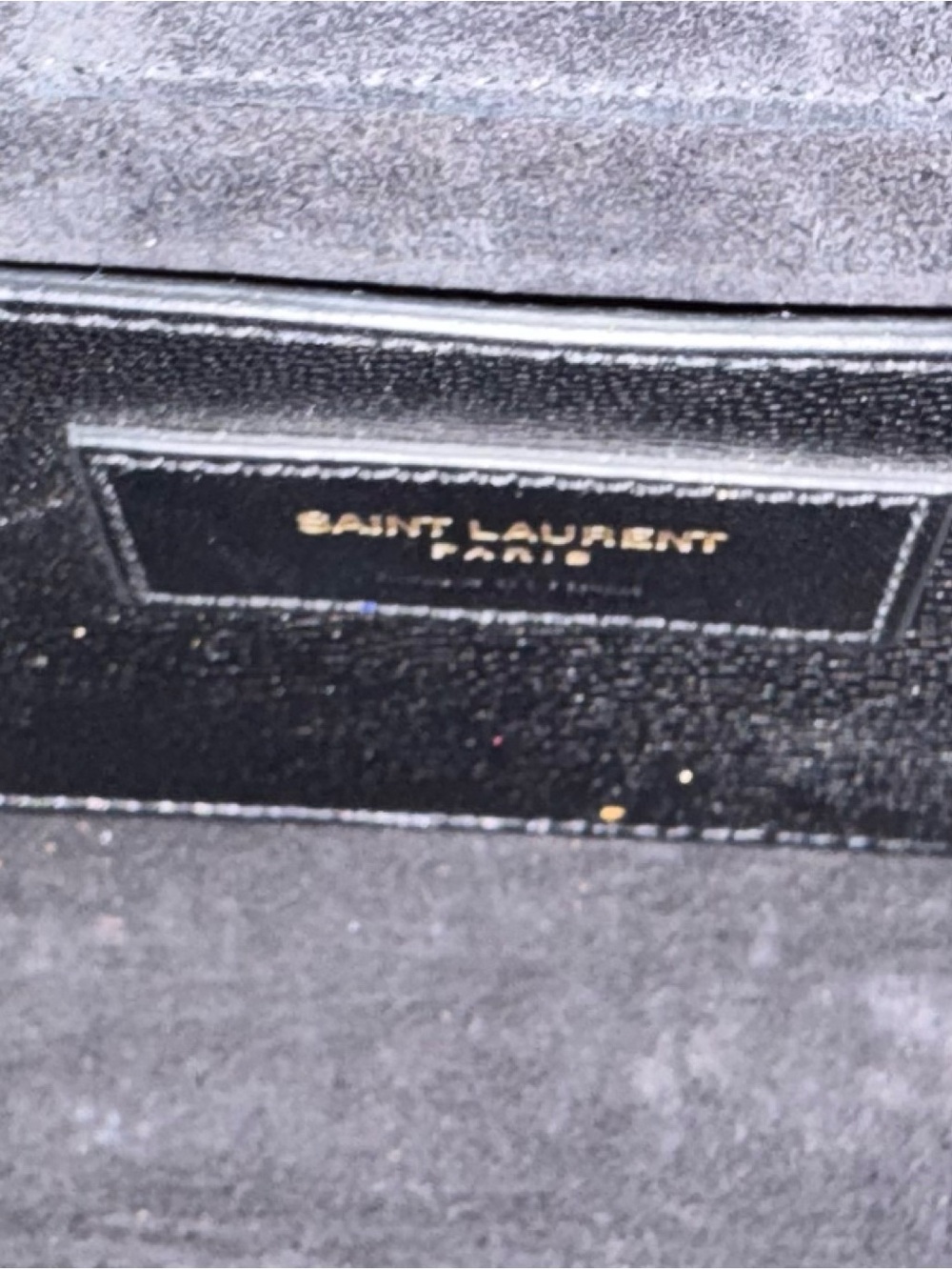 Saint Laurent Metallic Gold Leather YSL Logo Clutch - Picture 10 of 12